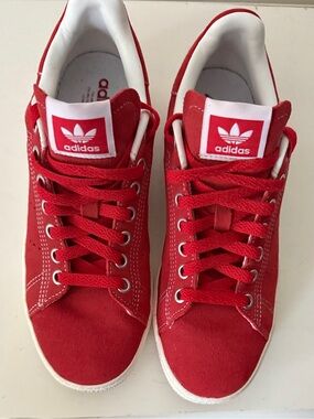 Adidas Originals Stan Smith CS Red White Mens Sneakers ID2044 Mens 6 EUC